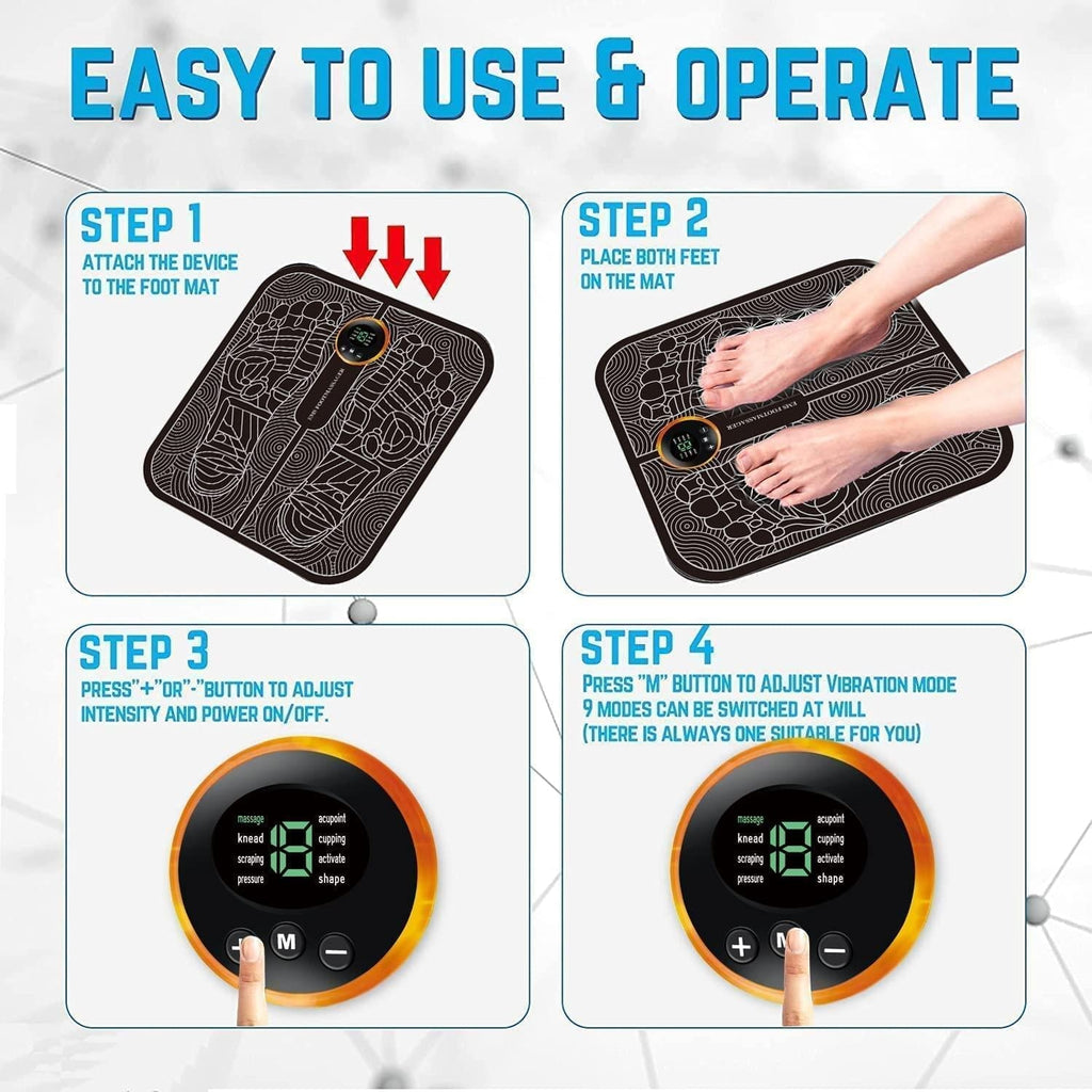 Electric Ems Foot Massager Pad